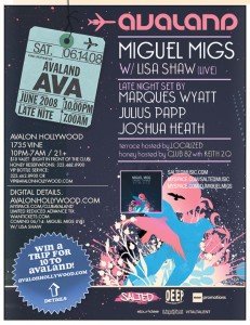 Miguel Migs w/ Lisa Shaw & More @ Avalon this Saturday, 6/14