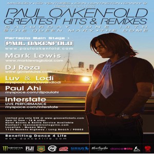 Paul Oakenfold Saturday, June 14 In Los Angeles!