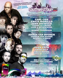 South West Four @ Clapham Common**4th Stage + more acts announced **, August 23, LONDON