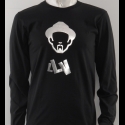 L L V Black Long Sleeve Tee's w/ Silver Foil