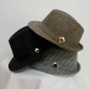 Pinstripe Wool Fedora