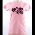 Vega Records "Funky DJ" Womens V-Neck Pink Tee's